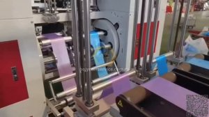 Высокоскоростная машина для производства мусорных пакетов с плоским дном