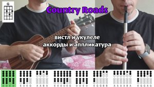 Как играть Country Roads на ВИСТЛЕ И УКУЛЕЛЕ