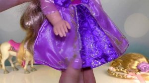 Диана в парике ПРИНЦЕССЫ РАПУНЦЕЛЬ и Кукла с Лошадкой для Дианы Disney Princess Rapunzel doll
