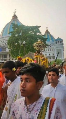 Chandana yatra || Radha Madhava prossecion for boat festival #mayapur #festival #chandan #shorts