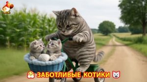 Заботливые котики спешат на помощь (178)