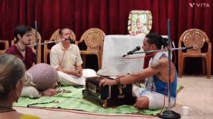 Bhajan on memorial program for Her Grace Shubhangi Mataji