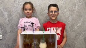 Угадай напиток!🍹🧃🧉☕ Мирослав и Алиса проходят популярный челлендж!)