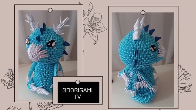 Dragon 3d origami ✧ модульное оригами дракон смотреть онлайн