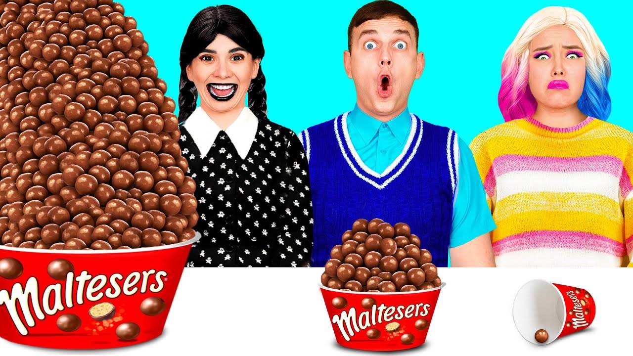 Большая, Средняя или Маленькая Тарелка Челлендж Смешные Челленджи с Едой