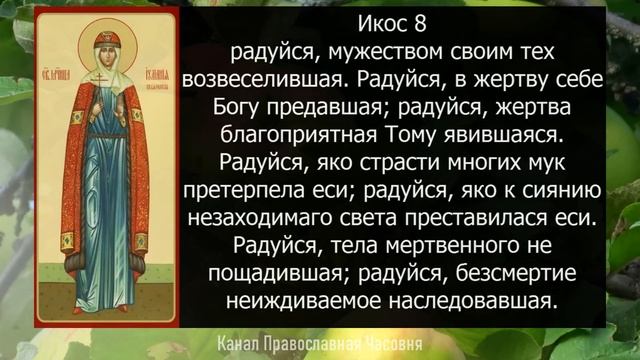 АКАФИСТ ИУЛИАНИИ ВЯЗЕМСКОЙ смотреть онлайн