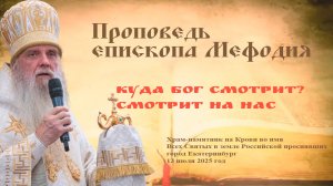 Куда Бог смотрит? Смотрит на нас | Проповедь епископа Мефодия
