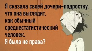 Я сказала своей дочери-подростку, что она выглядит, как обычный человек. Я была не права?