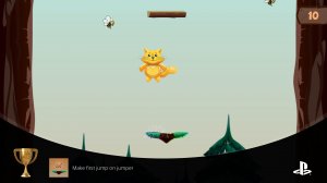 (Ps4/Ps5) - игра Qump Jump (достижение - "Make first jump on jumper - Совершите первый прыжок на бат