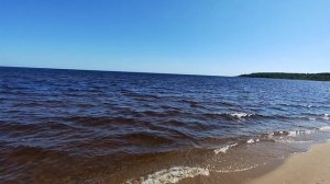 Побережье Ладожского озера в Приозерске