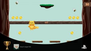 (Ps4/Ps5) - игра Qump Jump (достижение - "Reach target 100 - Достигните цели 100.").