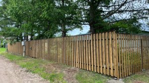 Каркас забора Калитка с замком Гардиан Под заполнение деревянным штакетником