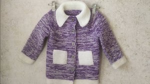 КАРДИГАН СПИЦАМИ НА 2-3 ГОДА.