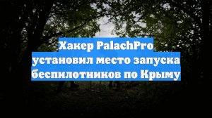 Хакер PalachPro установил место запуска беспилотников по Крыму