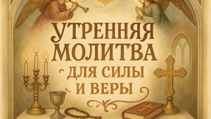 Утренняя молитва для силы и веры
