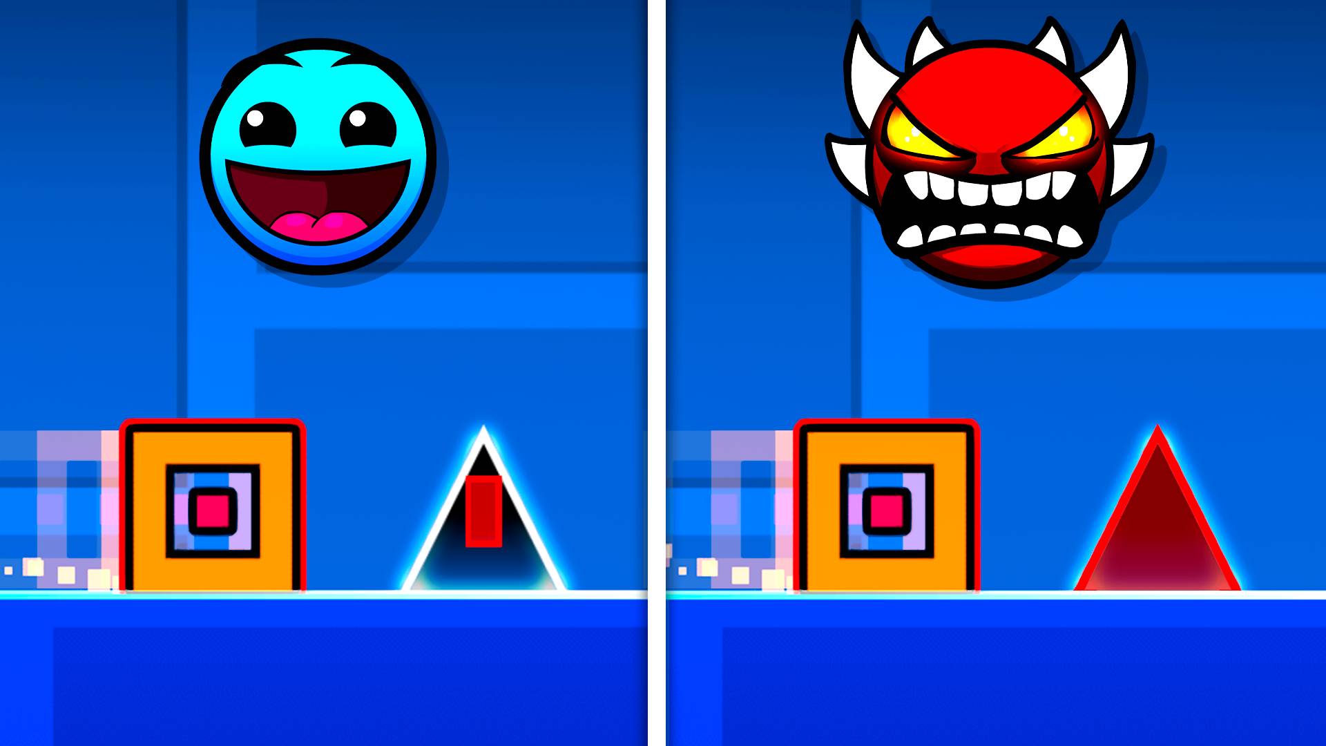 Я прошёл Geometry Dash с БЕЗУМНЫМИ ХИТБОКСАМИ смотреть онлайн