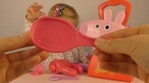 Играем Кейсом Стилиста Пеппы. Распаковка Peppa Pig Case unboxing Diana Show