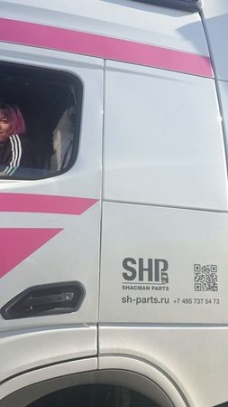 Девочка на фуре.