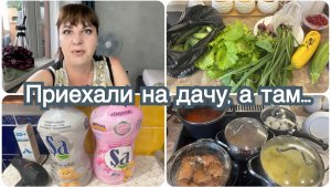 Приехали на дачу. Гостинцы. Что привезли.