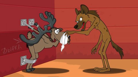 Анекдот про зверей. Аппарат Удовольствия 2.0. Мультанекдот