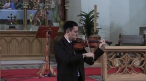 Хуан Сануэса – И.С. Бах Соната Ля-минор для скрипки 2 – Анданте