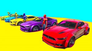 Человек-паук катается на машинах. Мультики про машинки. Мультики для детей, мультики для малышей.