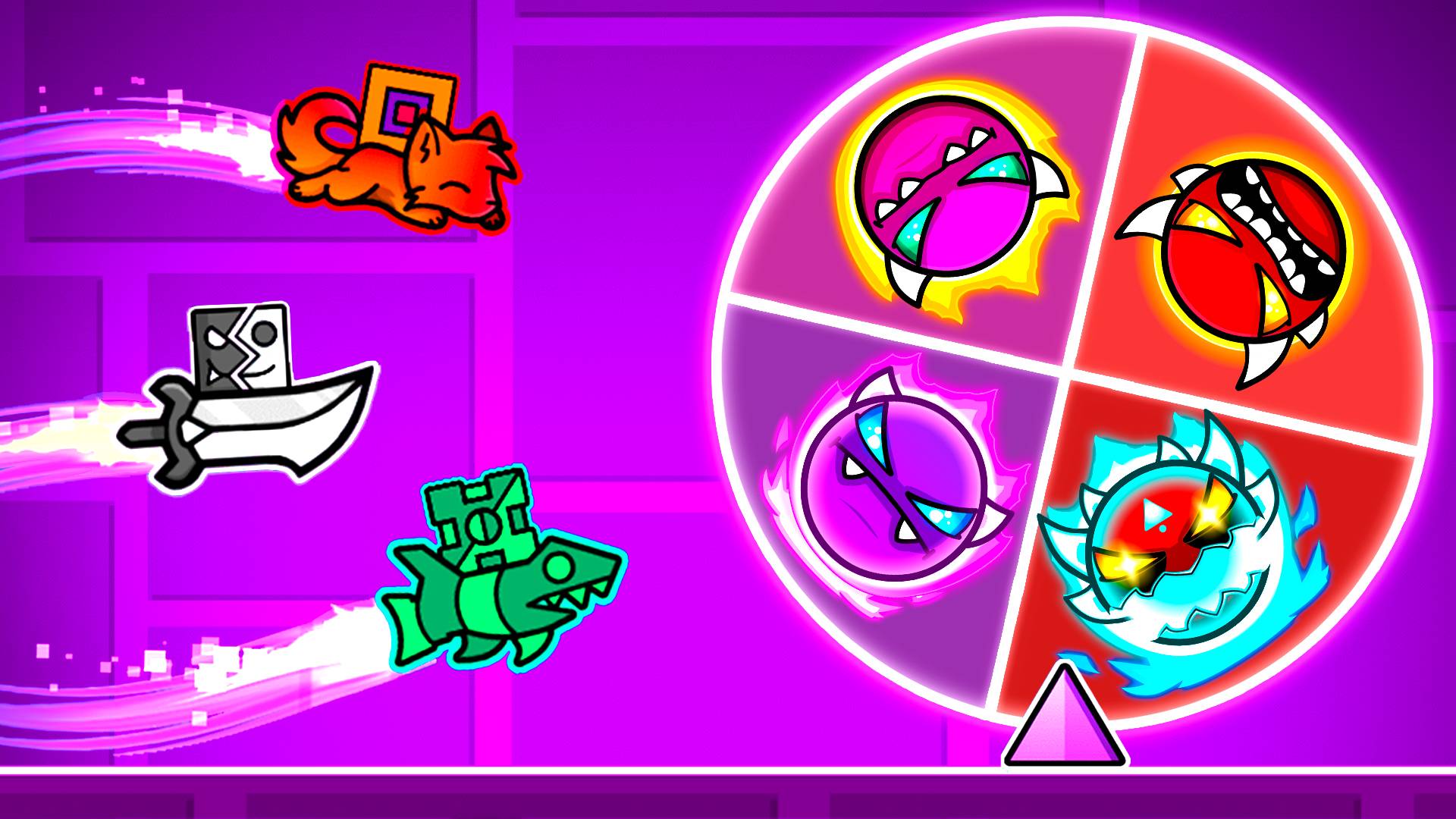 Гонка на РУЛЕТКЕ ДЕМОНОВ в Geometry Dash 2.2 смотреть онлайн