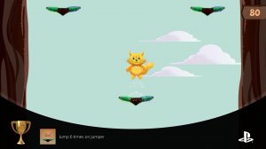 (Ps4/Ps5) - игра Qump Jump (достижение - "Jump 6 times on jumper - Прыгните 6 раз на батуте.").