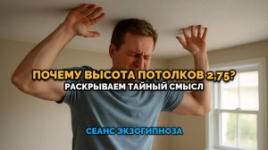 ПОЧЕМУ ВЫСОТА ПОТОЛКОВ 2.75. РАССКАЗЫВАЕМ ТАЙНЫЙ СМЫСЛ