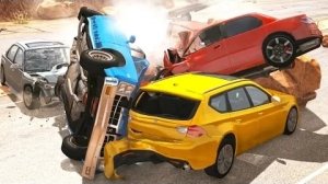 Аварии на скоростной трассе BeamNG Drive #29