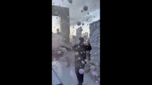 Мыльные пузыри с дымом на свадьбе в СПб. Пиротехническое шоу Нева-Салют