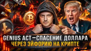 ТРАМП СПАСАЕТ ДОЛЛАР И БУДЕТ ПАМПИТЬ КРИПТУ. БИТКОИН И GENIUS ACT