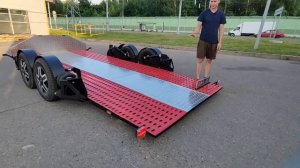 Автовоз на одну машину двухосный на независимой пневмоподвеске