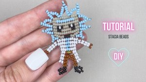 Рик и Морти. Рик из бисера и проволоки в технике параллельное плетение Diy Фигурки из бисера
