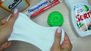 3 Слайма из шампуня без клея и с клеем. Прозрачный слайм