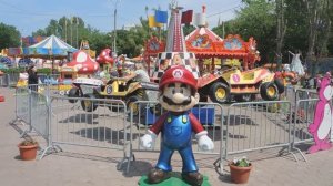 Самара • Аттракционы парка Гагарина. Видео 2.