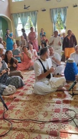 Russian Sunday program #mayapur #kirtan #prasadam #shorts