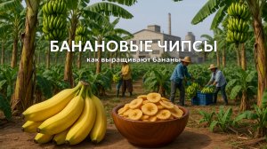 Производство банановых чипсов: как собирают и обрабатывают бананы на фабрике 🍌