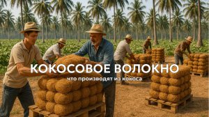 Переработка кокоса: как получают кокосовое волокно 🥥