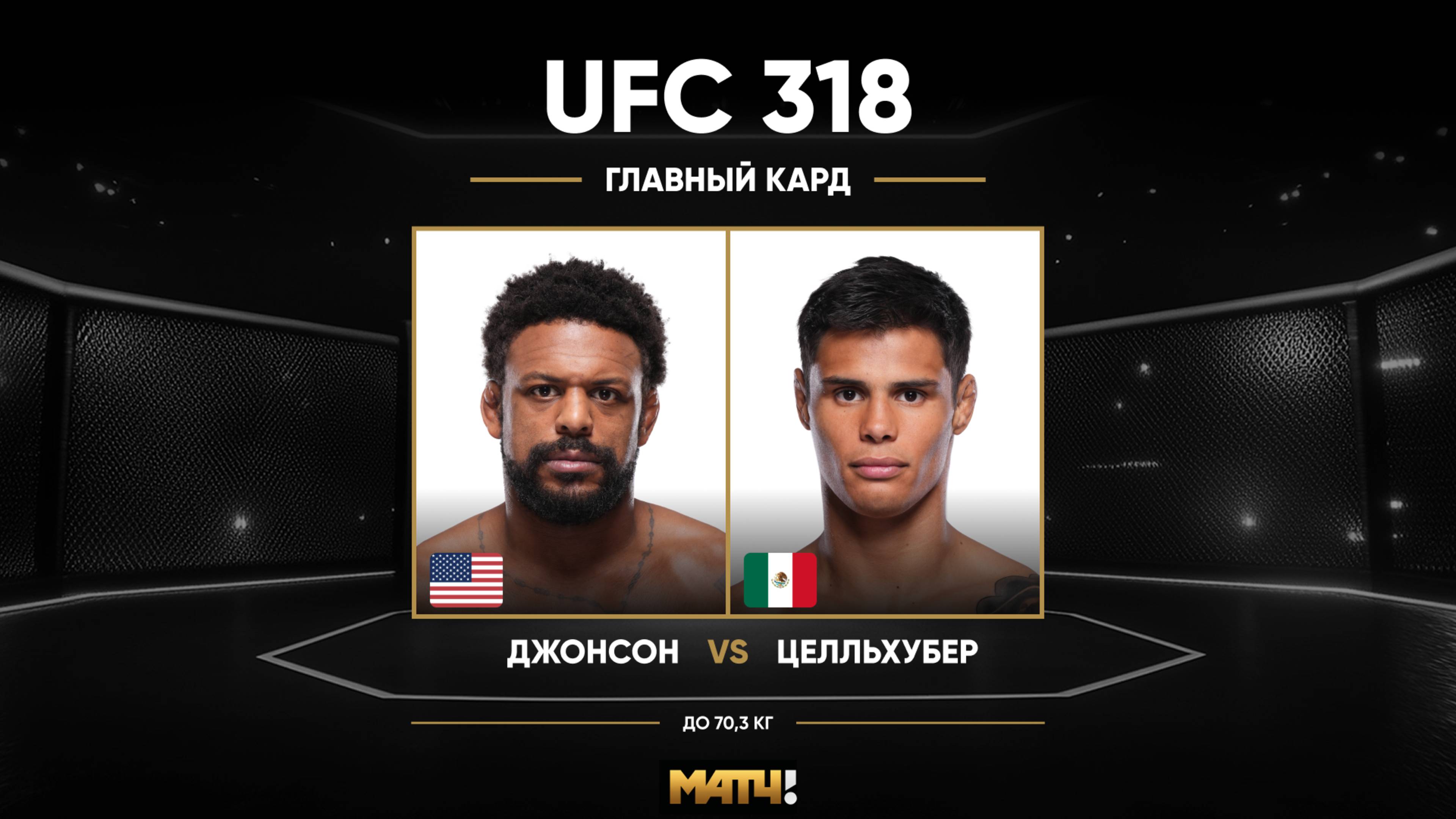Майкл Джонсон против Дэниеля Зеллхубера (видео). UFC 318