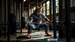 Кот на спорте