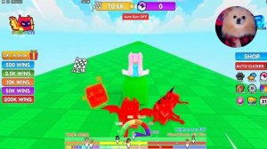 КЛИКЕР В РОБЛОКС , НО ТЫ КАТАЕШЬСЯ НА ПИТОМЦАХ ! КОТИКИ ПРОТИВ СОБАК В ROBLOX | Pet Race