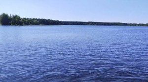 Деревянный пешеходный мост через реку Вуоксу в Приозерске