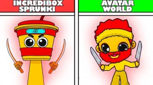 НОВИНКА! Sprunki в Avatar World: Два Мира в Одном 🌅🌃