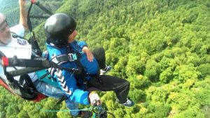 Семашка 2025. Полный полет на двухместном параплане пассажира с Моцартом.