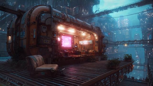 Circuit & Moss ⚡ Urban Jungle  Cyberpunk Mix for Focus #studybeats #cybervibes