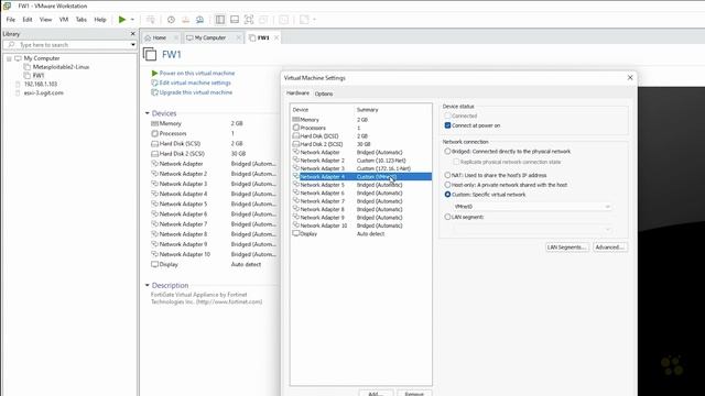 Adding FW VMs to the Lab Topology - Fortinet NSE 4 - FortiOS 7.x _ CBT Nuggets