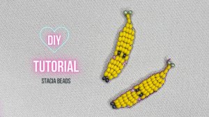 Фигурки из бисера Банан Простой мастер-класс для начинающих Овощи DIY Хобби и творчество