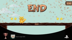 (Ps4/Ps5) - игра Qump Jump (достижение - "Reach target 1000 - Достигните цели 1000.").