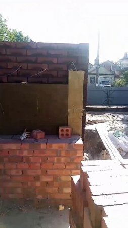 Утипление стен внутри кирпичной кладки.